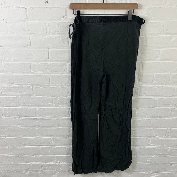 Myrah Women's Activewear Sweatpants Wide Leg Elastic Waist Black Size Large - Picture 2 of 4